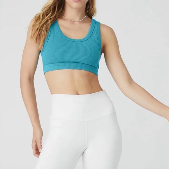 Alo Yoga Wellness Bra - Blue Splash - Small 🩵 - Picture 14 of 14